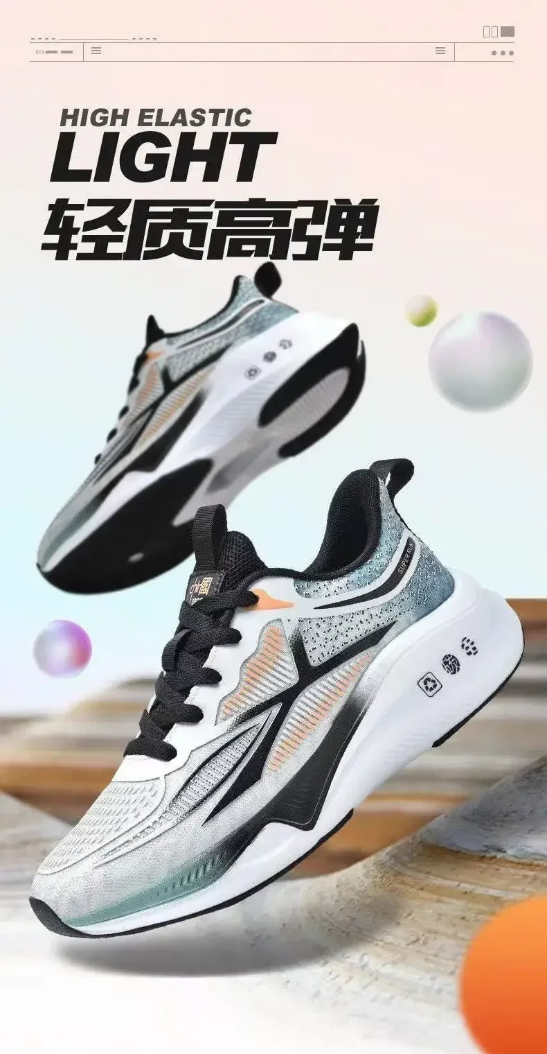 Men’s Lightweight Running & Walking Sneakers – Breathable Lace-Up